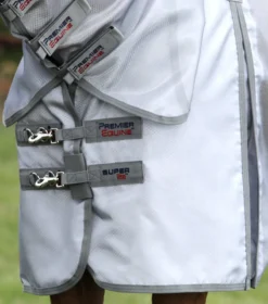 Premier Equine Super Lite Fly Rug With Surcingles Silver -Equestrian Related Super Lite Fly Rug with Surcingles Silver 3