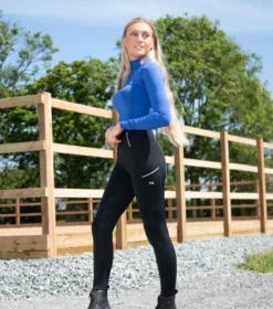 Premier Equine Tenere Ladies Full Seat Gel Riding Tights Black