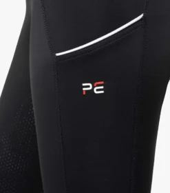 Premier Equine Tenere Ladies Full Seat Gel Riding Tights Black -Equestrian Related Tenere Black 5