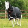 Premier Equine Titan 100g Turnout Rug With Snug-Fit Neck Cover Black -Equestrian Related Titan 100 Turnout Rug Black 1