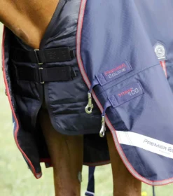 Premier Equine Titan Trio Complete 4 In 1 Turnout Rug Navy -Equestrian Related Titan 100 Turnout Rug Navy 3 2