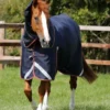 Premier Equine Titan 100g Turnout Rug With Snug-Fit Neck Cover Navy -Equestrian Related Titan 100g Turnout Rug with Snug Fit Neck Cover Image 1