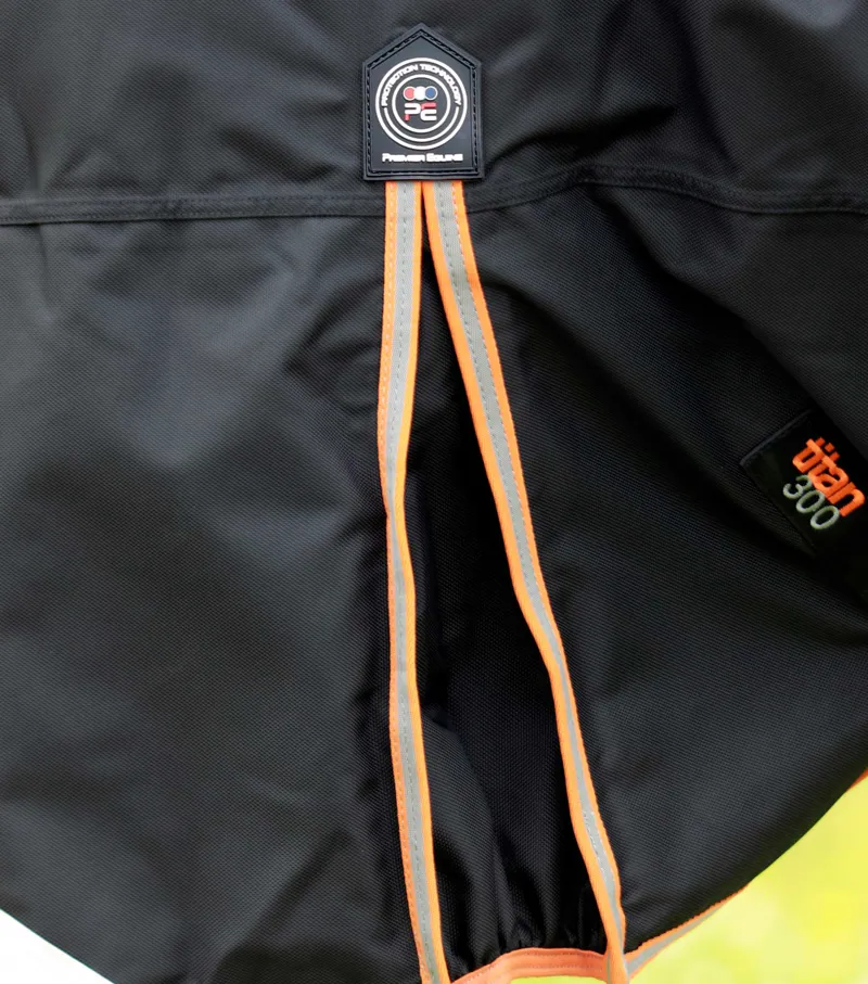 Premier Equine Titan 300g Turnout Rug With Snug-Fit Neck Cover Black 6 Premier Equine Titan 300g Turnout Rug With Snug-Fit Neck Cover Black - Image 4