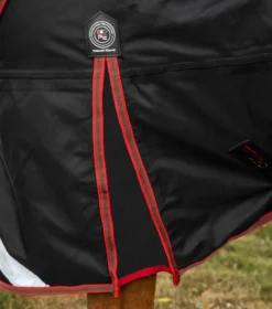 Premier Equine Titan 450g Turnout Rug With Snug-Fit Neck Cover Black -Equestrian Related Titan 450 Turnout Rug Black 3