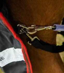 Premier Equine Titan 450g Turnout Rug With Snug-Fit Neck Cover Black -Equestrian Related Titan 450 Turnout Rug Black 5