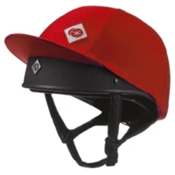 Charles Owen Taditional Non Vented Hat Silk - Red