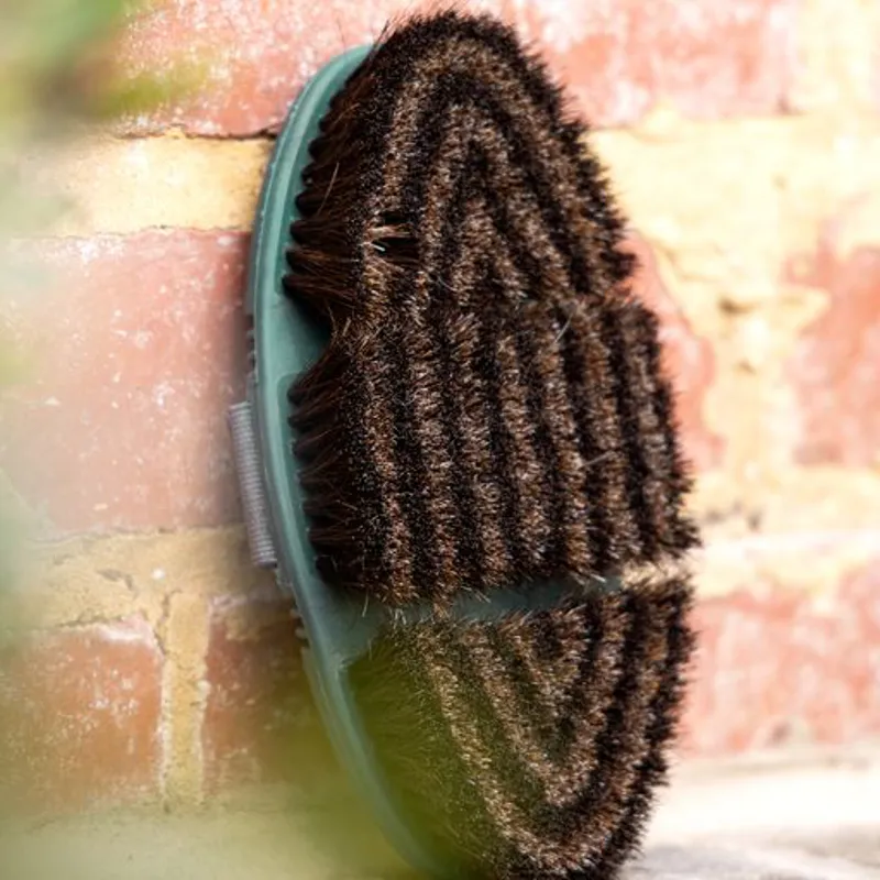 LeMieux Flexi Horse Hair Body Brush Spruce 6 LeMieux Flexi Horse Hair Body Brush Spruce - Image 4