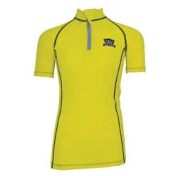 Woof Wear Young Rider Short Sleeve Riding Shirt - Yellow