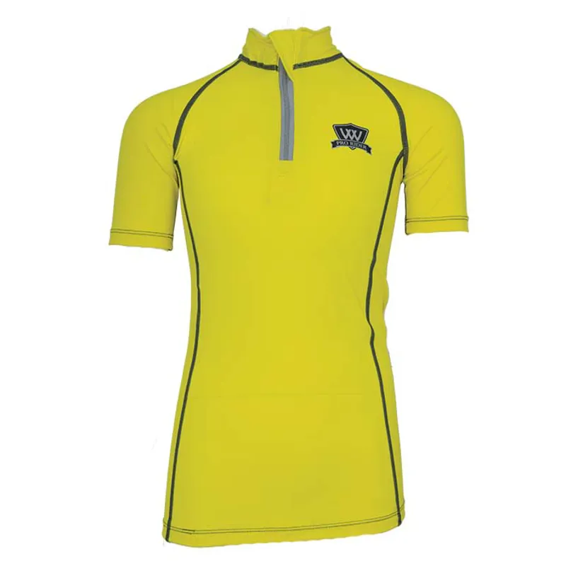 Woof Wear Young Rider Short Sleeve Riding Shirt - Yellow 3 Woof Wear Young Rider Short Sleeve Riding Shirt - Yellow