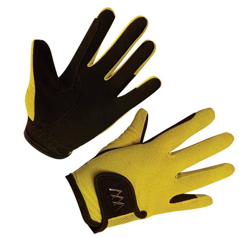 Woof Wear Young Riders Pro Glove - Yellow 3 Woof Wear Young Riders Pro Glove - Yellow
