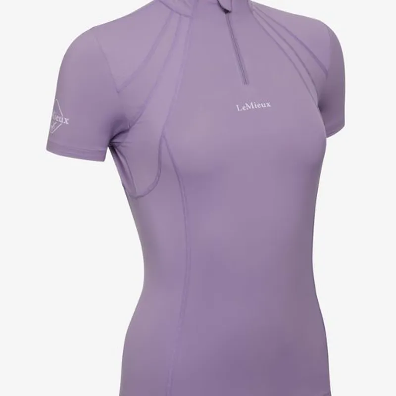 LeMieux Mia Mesh Short Sleeved Base Layer Iris 5 LeMieux Mia Mesh Short Sleeved Base Layer Iris - Image 3