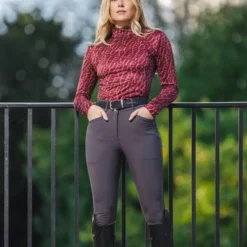 LeMieux Fleur Baselayer Merlot 14 LeMieux Fleur Baselayer Merlot -Equestrian Related aWwVSSdQ
