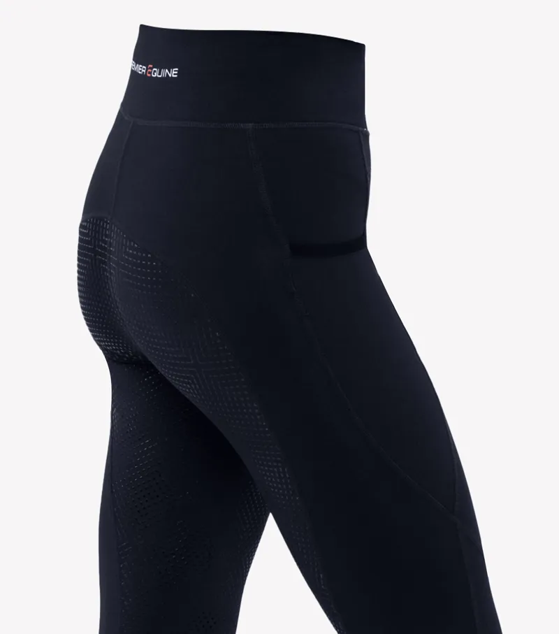 Premier Equine Alexa Ladies Riding Tights Navy 6 Premier Equine Alexa Ladies Riding Tights Navy - Image 4
