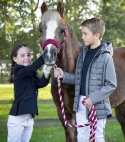 Premier Equine Arion Junior Unisex Riding Jacket With Hood Anthracite -Equestrian Related arion junior mid layer anthracite 2