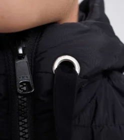 Premier Equine Arion Junior Unisex Riding Jacket With Hood Black -Equestrian Related arion junior mid layer black 4