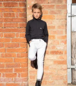 Premier Equine Artax Junior Unisex Base Layer Black -Equestrian Related artax junior base layer black 2