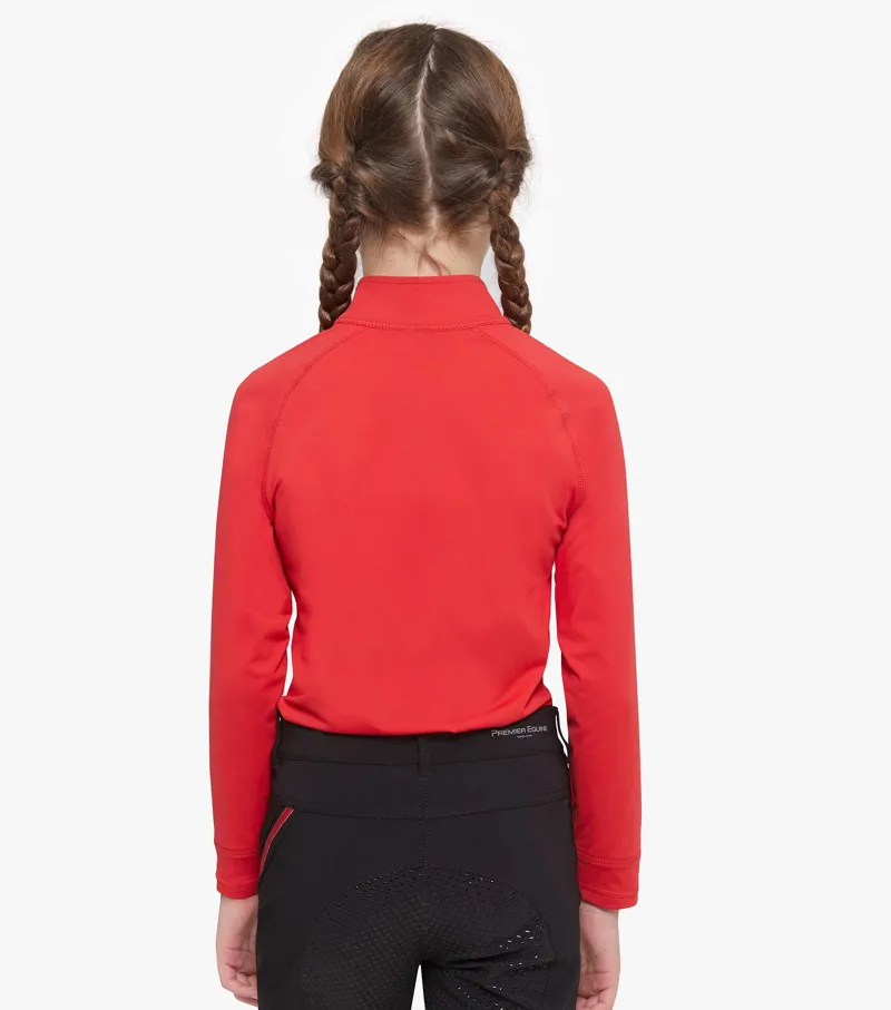 Premier Equine Artax Junior Unisex Base Layer Red 4 Premier Equine Artax Junior Unisex Base Layer Red - Image 2