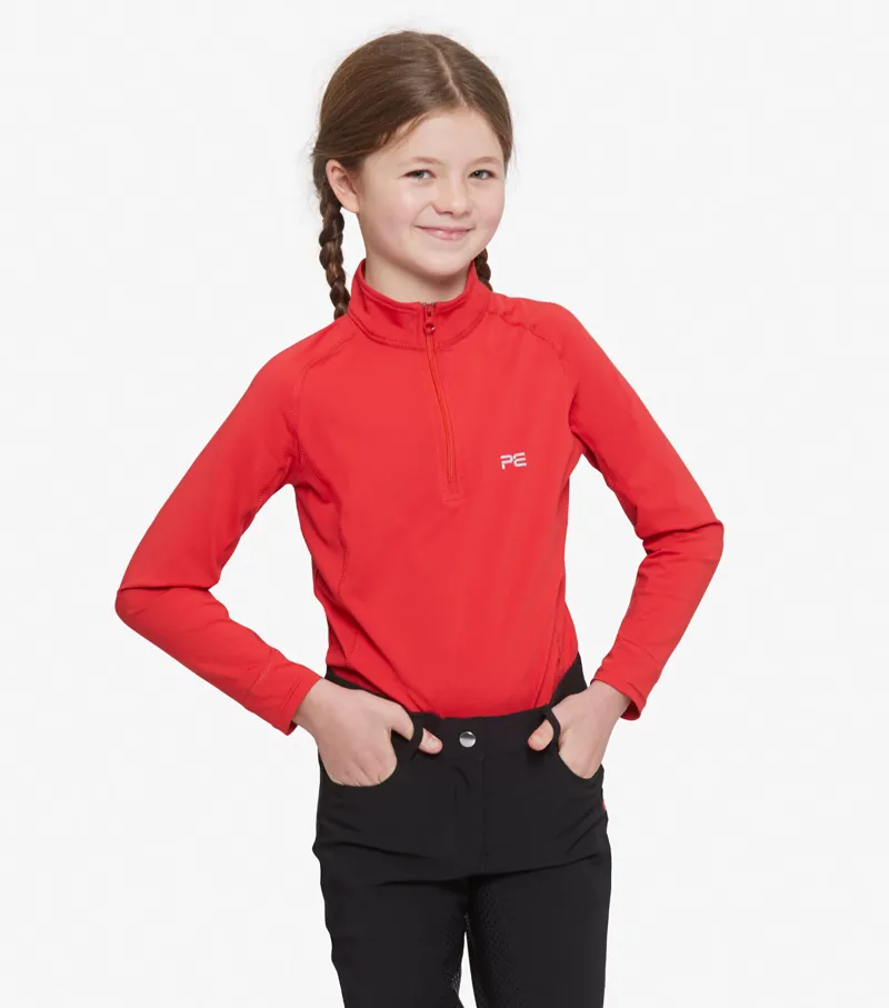 Premier Equine Artax Junior Unisex Base Layer Red 3 Premier Equine Artax Junior Unisex Base Layer Red