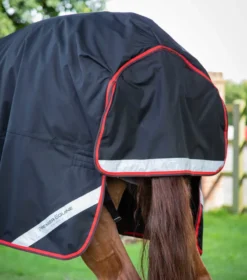 Premier Equine Buster Hardy 400g Half Neck Turnout Rug Black -Equestrian Related buster hardy 400 black 6