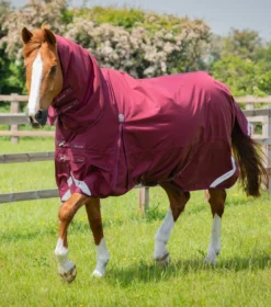 Premier Equine Buster Storm 90g Combo Turnout Rug With Classic Neck Burgundy
