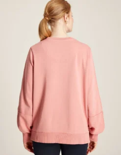 Joules Women's Amina Crew Neck Sweatshirt - Soft Pink -Equestrian Related cdn.joules 112