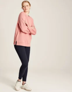 Joules Women's Amina Crew Neck Sweatshirt - Soft Pink -Equestrian Related cdn.joules 113