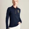 Joules Women's Ashley Long Sleeved Polo - French Navy -Equestrian Related cdn.joules 182