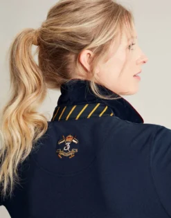 Joules Women's Ashley Long Sleeved Polo - French Navy -Equestrian Related cdn.joules 185