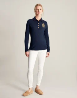 Joules Women's Ashley Long Sleeved Polo - French Navy -Equestrian Related cdn.joules 187