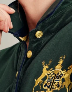 Joules Women's Ashley Long Sleeved Polo - Green -Equestrian Related cdn.joules 210