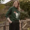 Joules Women's Margot Intarsia Jumper - Heritage Green 1 Joules Women's Margot Intarsia Jumper - Heritage Green -Equestrian Related cdn.joules 296