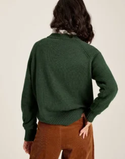 Joules Women's Margot Intarsia Jumper - Heritage Green 15 Joules Women's Margot Intarsia Jumper - Heritage Green -Equestrian Related cdn.joules 301