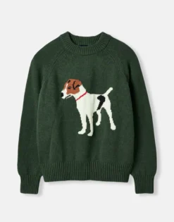 Joules Women's Margot Intarsia Jumper - Heritage Green 17 Joules Women's Margot Intarsia Jumper - Heritage Green -Equestrian Related cdn.joules 303