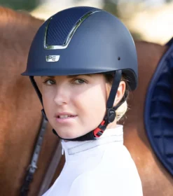 Premier Equine Centauri Horse Riding Helmet Navy -Equestrian Related centauri helmet navy 2