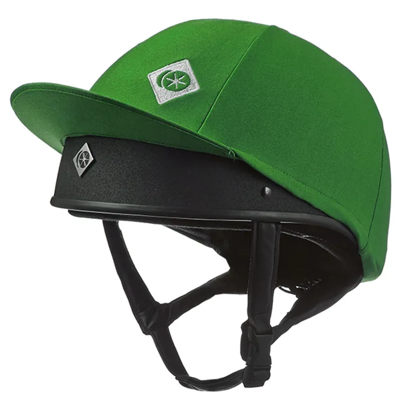 Charles Owen Taditional Non Vented Hat Silk - Emerald 3 Charles Owen Taditional Non Vented Hat Silk - Emerald