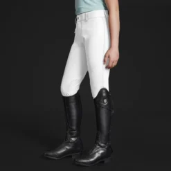 Mountain Horse Crown Breeches Jr White -Equestrian Related crown breeches white jr side BLANK copy