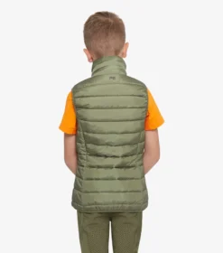 Premier Equine Dante Junior Unisex Gilet Olive -Equestrian Related dante junior gilet green 3