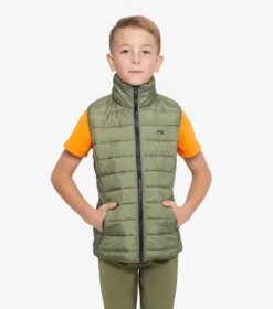 Premier Equine Dante Junior Unisex Gilet Olive -Equestrian Related dante junior unisex gilet olive