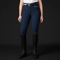 Mountain Horse Diana Silicone Full Seat Breeches Navy -Equestrian Related diana navy front