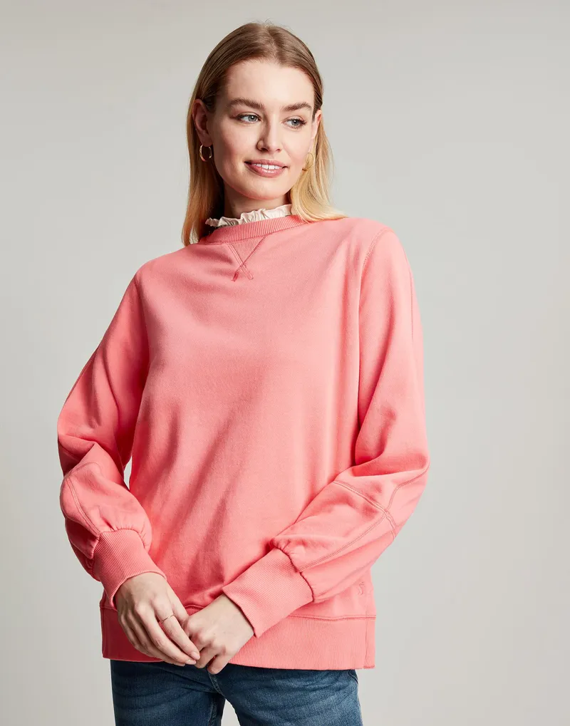 Joules Amina Sweatshirt - Coral 3 Joules Amina Sweatshirt - Coral