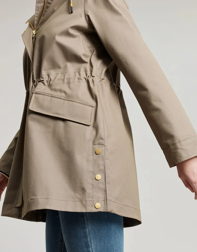 Joules Padstow Raincoat - Mushroom 6 Joules Padstow Raincoat - Mushroom - Image 4