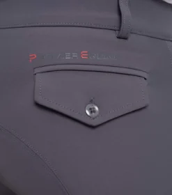 Premier Equine Emilio Men's Gel Knee Riding Breeches Anthracite Grey -Equestrian Related emilio mens breeches grey 2