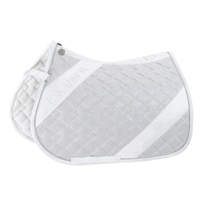 Eskadron Platinum Pure Glitter Mesh Saddle Cloth White 4 Eskadron Platinum Pure Glitter Mesh Saddle Cloth White - Image 2