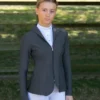 Premier Equine Finio Ladies Competition Show Jacket Grey 2 Premier Equine Finio Ladies Competition Show Jacket Grey -Equestrian Related finio competition jacket grey 1