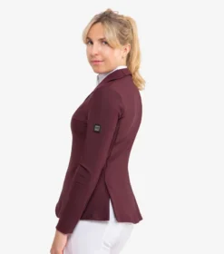 Premier Equine Finio Ladies Competition Show Jacket Plum -Equestrian Related finio competition jacket wine 4