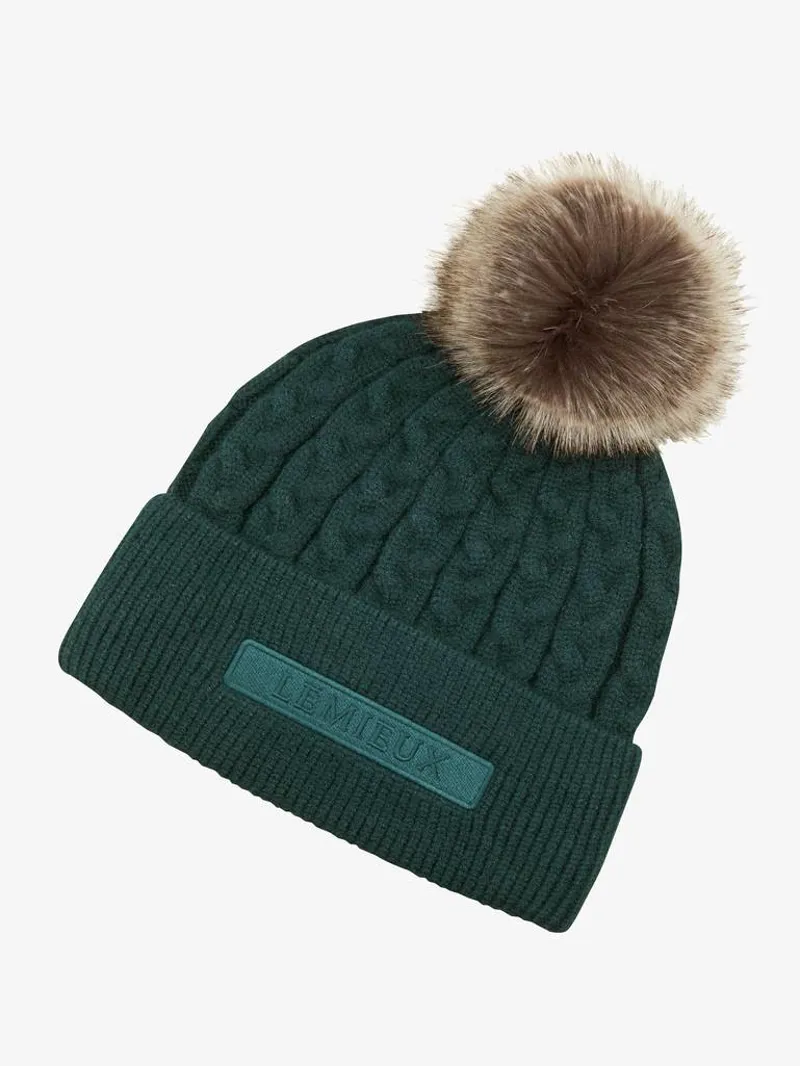 LeMieux Clara Cable Beanie Spruce 3 LeMieux Clara Cable Beanie Spruce