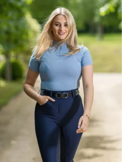 LeMieux Elasticated Belt Denim 9 LeMieux Elasticated Belt Denim -Equestrian Related it02972 lifestyle elasticatedbelt denim 1