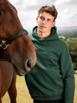 LeMieux Mens LeMieux Hoodie Spruce -Equestrian Related it03396 lifestyle lemieuxmenshoodie spruce 1 copy