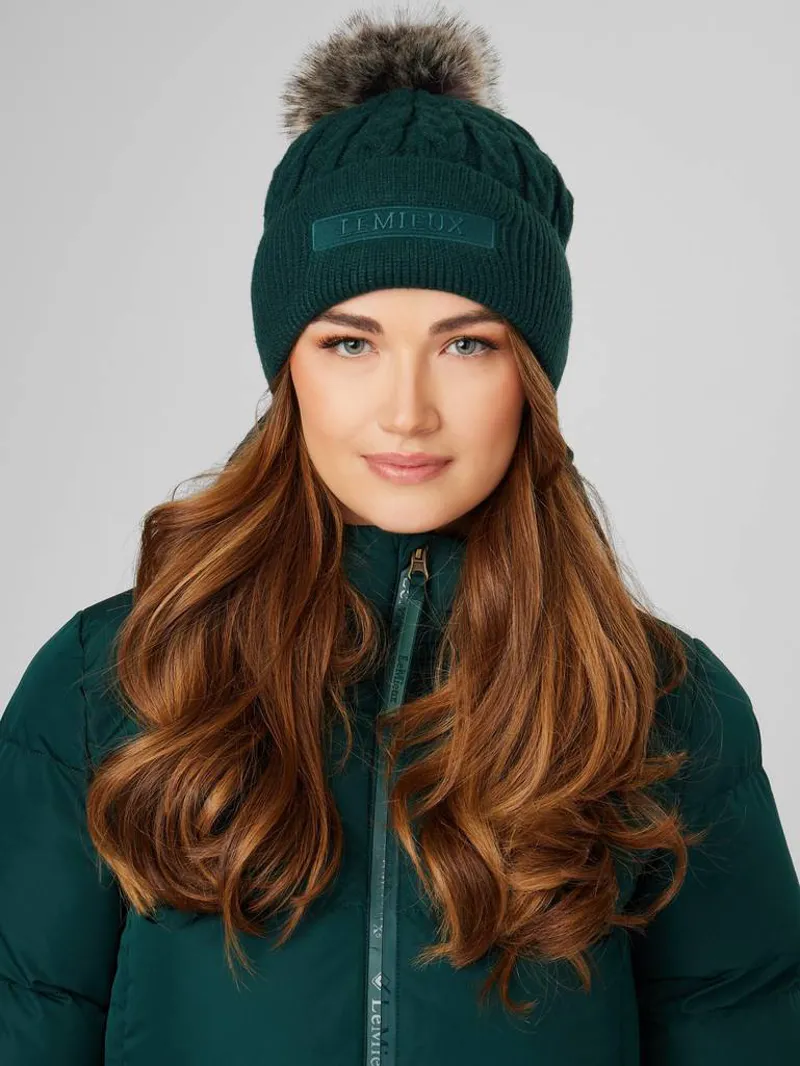 LeMieux Clara Cable Beanie Spruce 4 LeMieux Clara Cable Beanie Spruce - Image 2