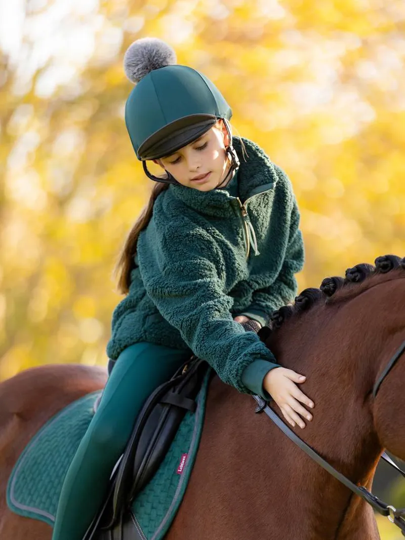 LeMieux Young Rider Tia Teddy Fleece Spruce 6 LeMieux Young Rider Tia Teddy Fleece Spruce - Image 4